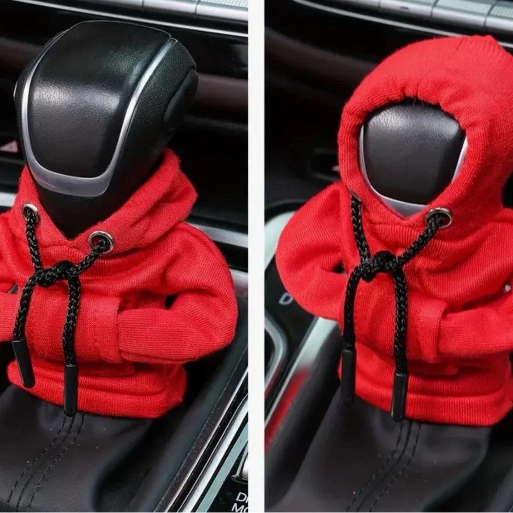 Red Hoodie Gear Shift Cover